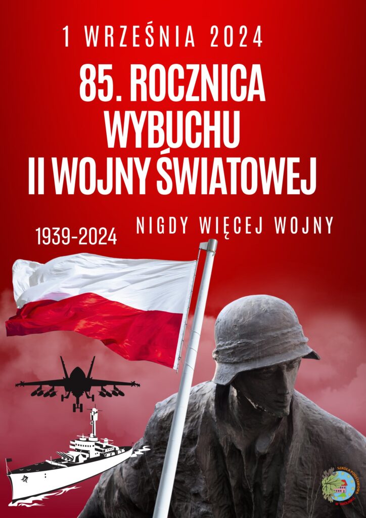 plakat dotyczący rocznicy wybuchu II wojny światowej