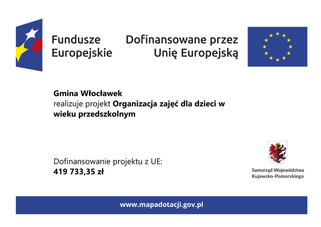 plakat informujący o udziale w projekcie
