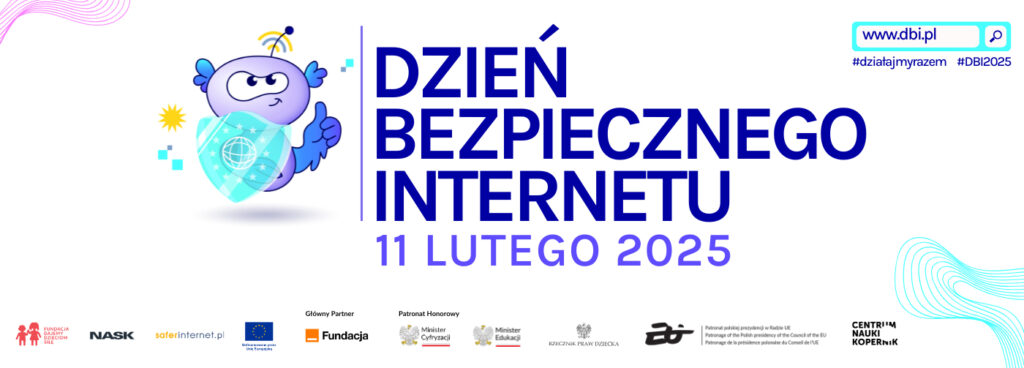 Plakat informujący o dniu bezpiecznego internetu