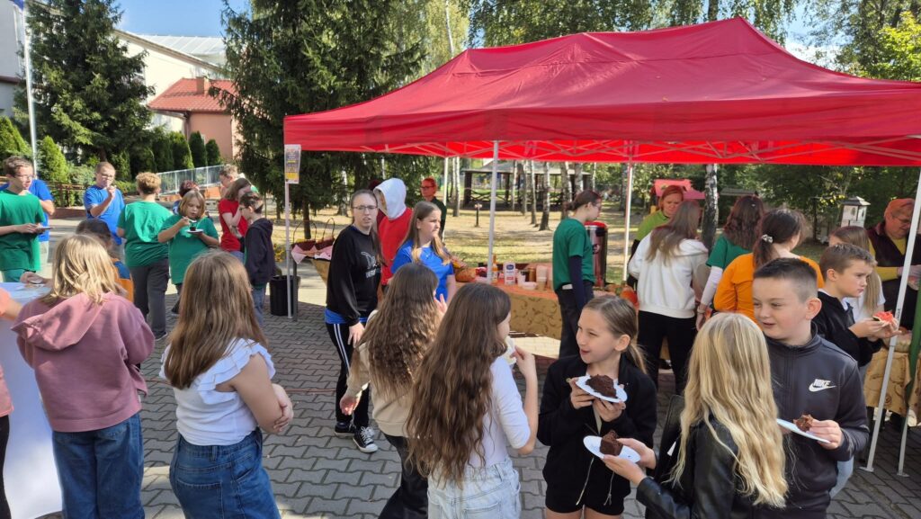 uczestnicy festynu na świeżym powietrzu
