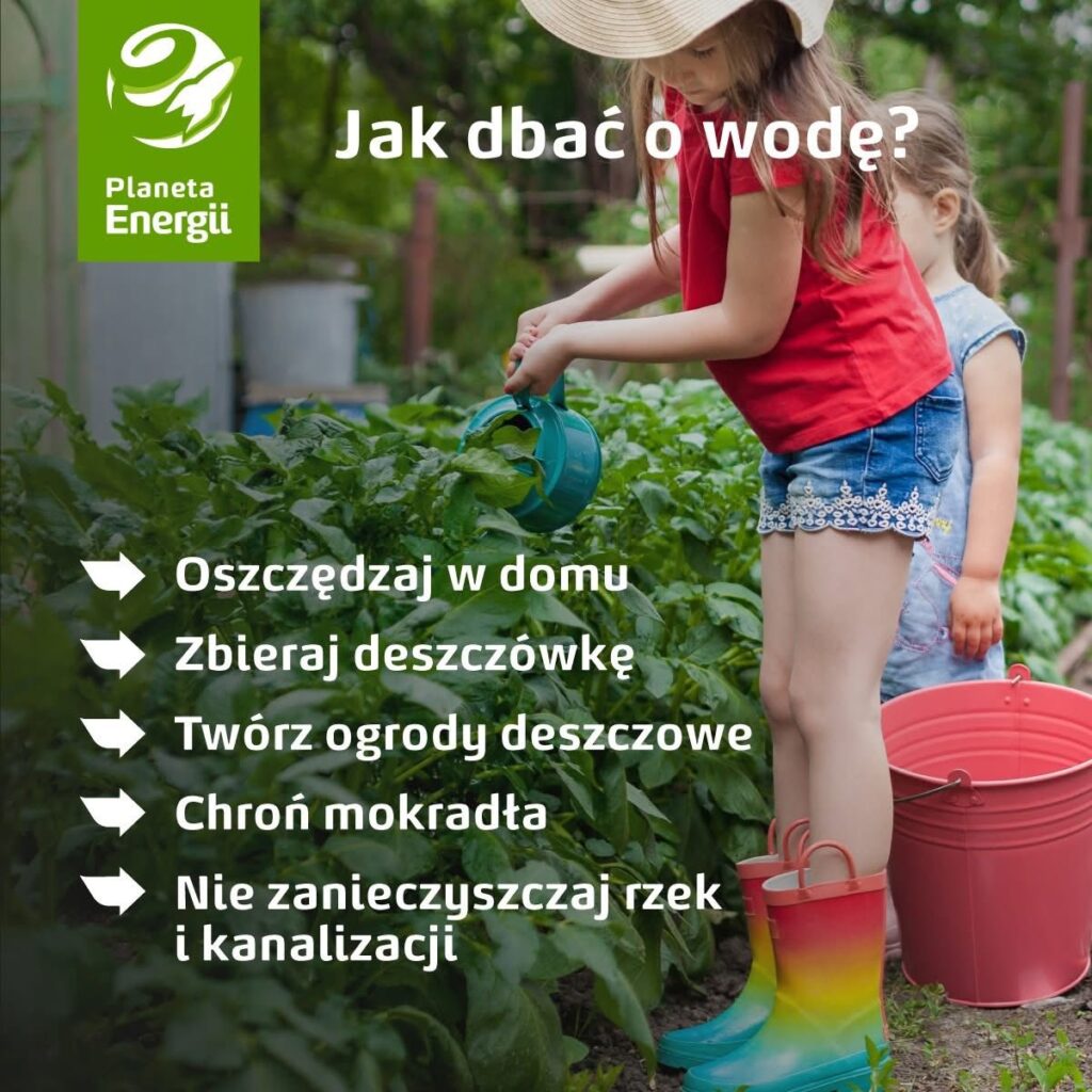 Plakat informacyjny planeta energii