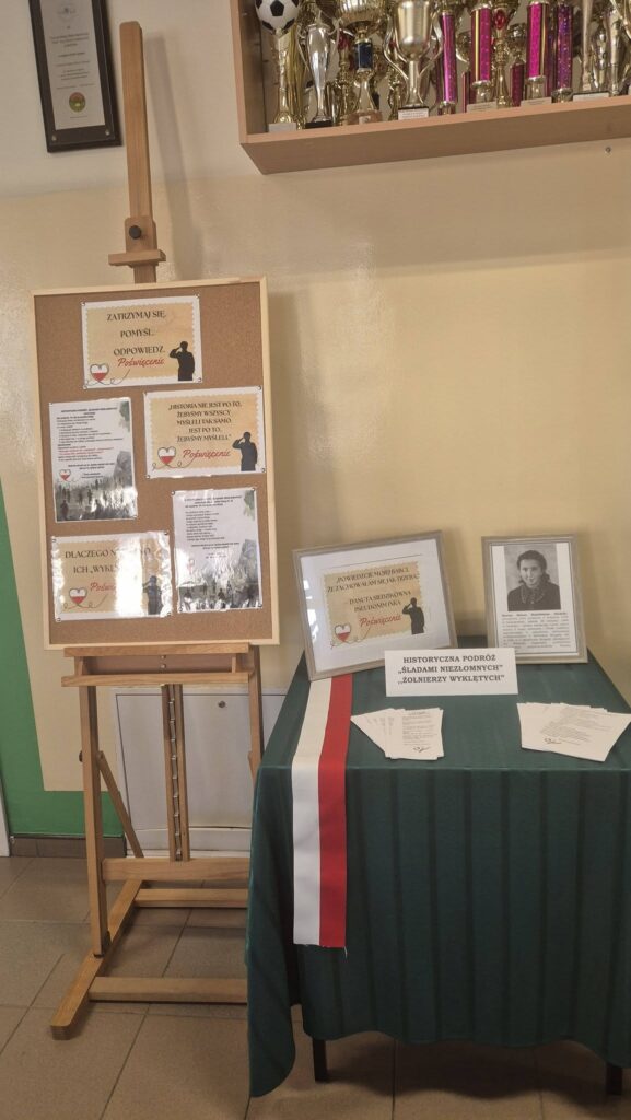 wystawa dotycząca żołnierzy wyklętych